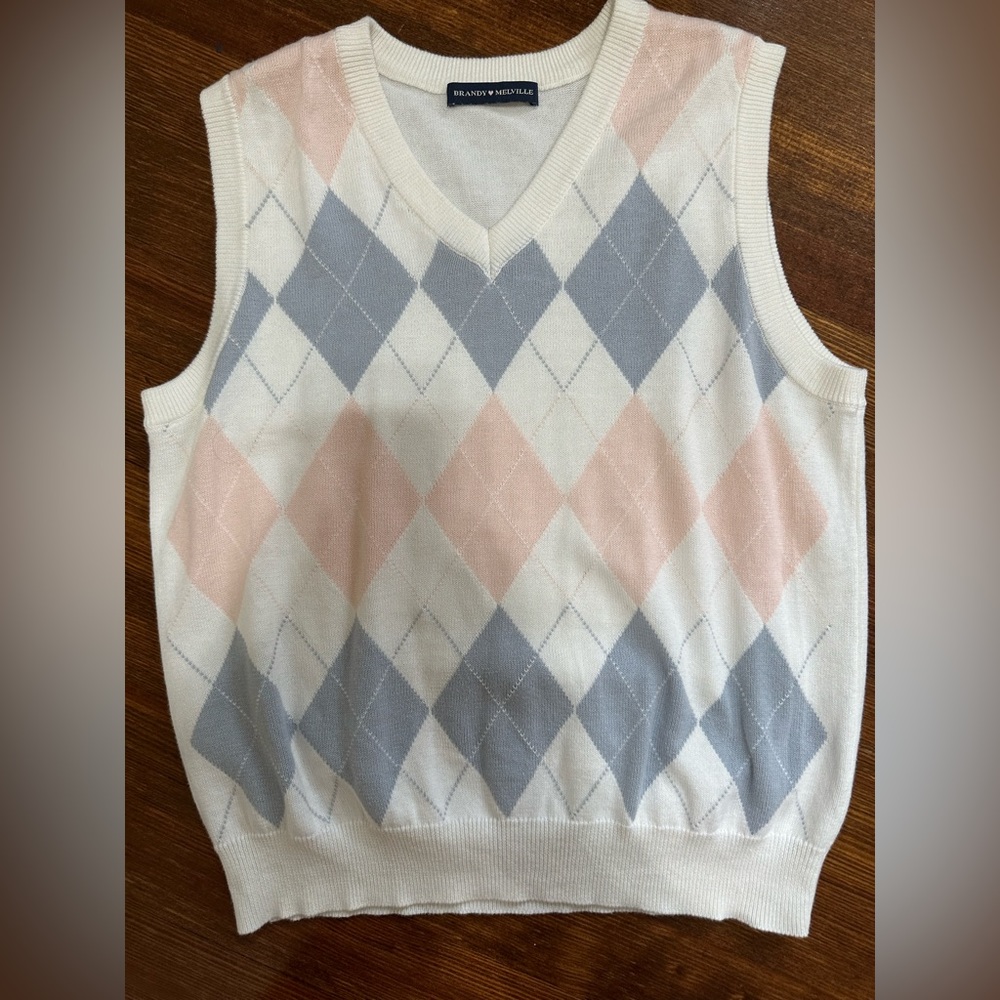 Brandy Melville striped sweater tank